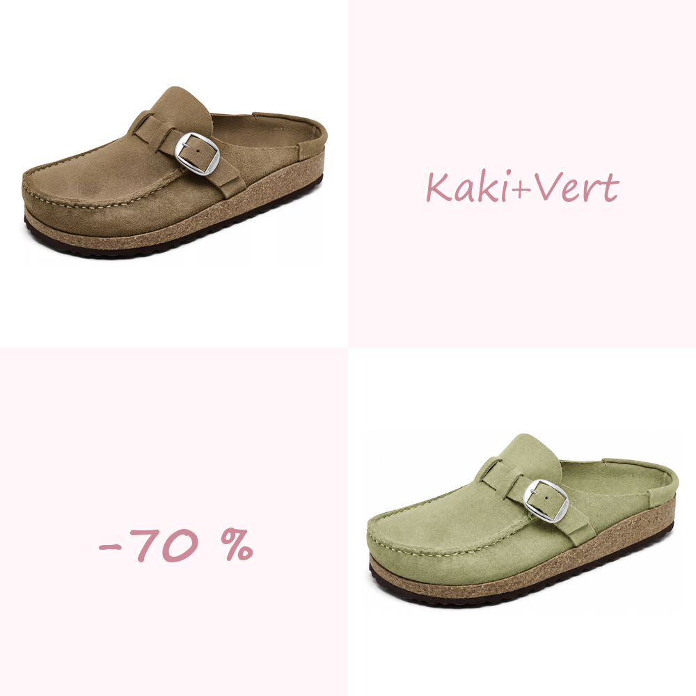 🔥 -70 % AUJOURD’HUI | Sabots confort femme à boucle réglable – souples et faciles à enfiler