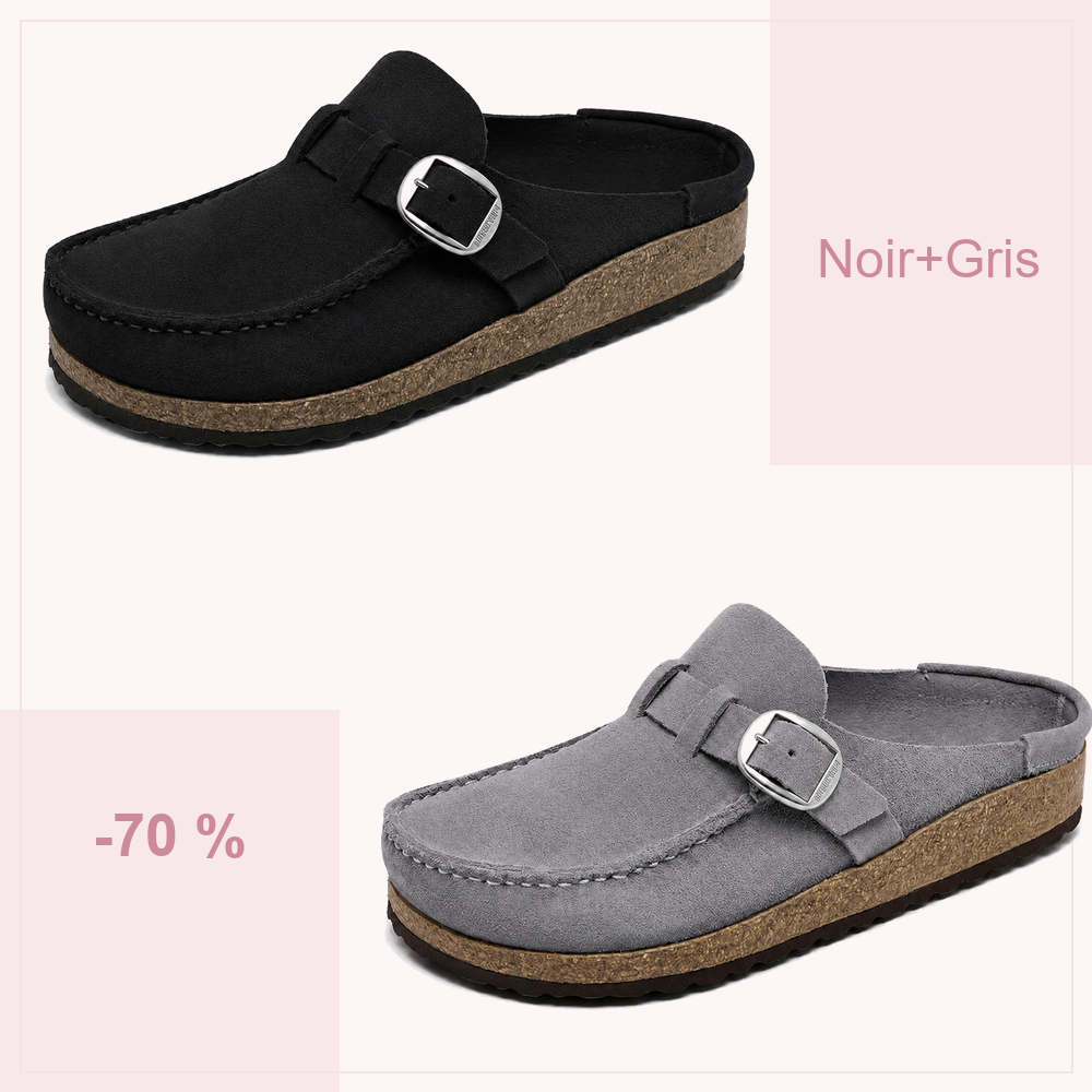 🔥 -70 % AUJOURD’HUI | Sabots confort femme à boucle réglable – souples et faciles à enfiler