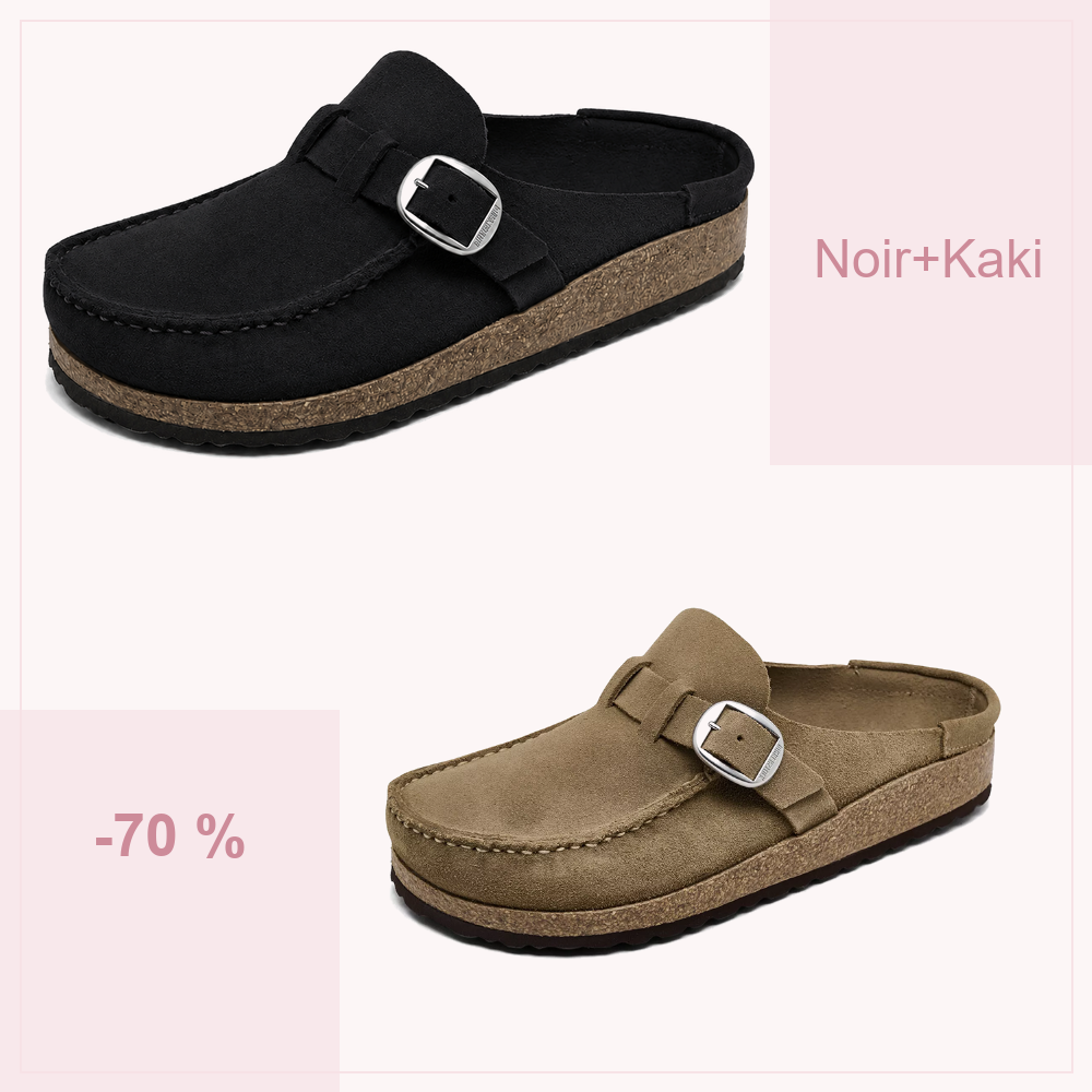 🔥 -70 % AUJOURD’HUI | Sabots confort femme à boucle réglable – souples et faciles à enfiler