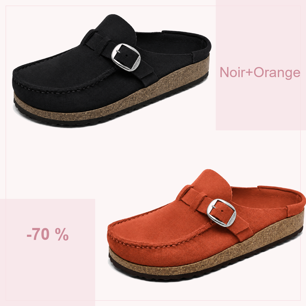 🔥 -70 % AUJOURD’HUI | Sabots confort femme à boucle réglable – souples et faciles à enfiler