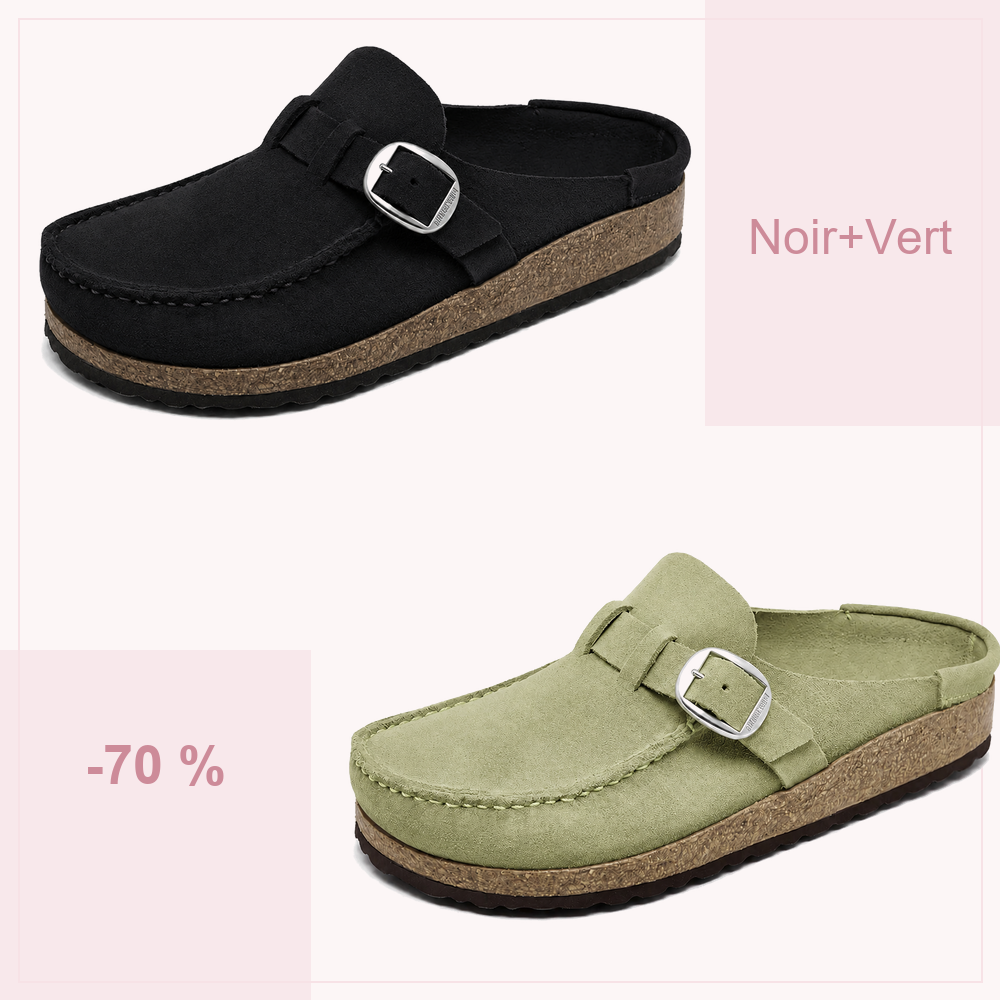 🔥 -70 % AUJOURD’HUI | Sabots confort femme à boucle réglable – souples et faciles à enfiler