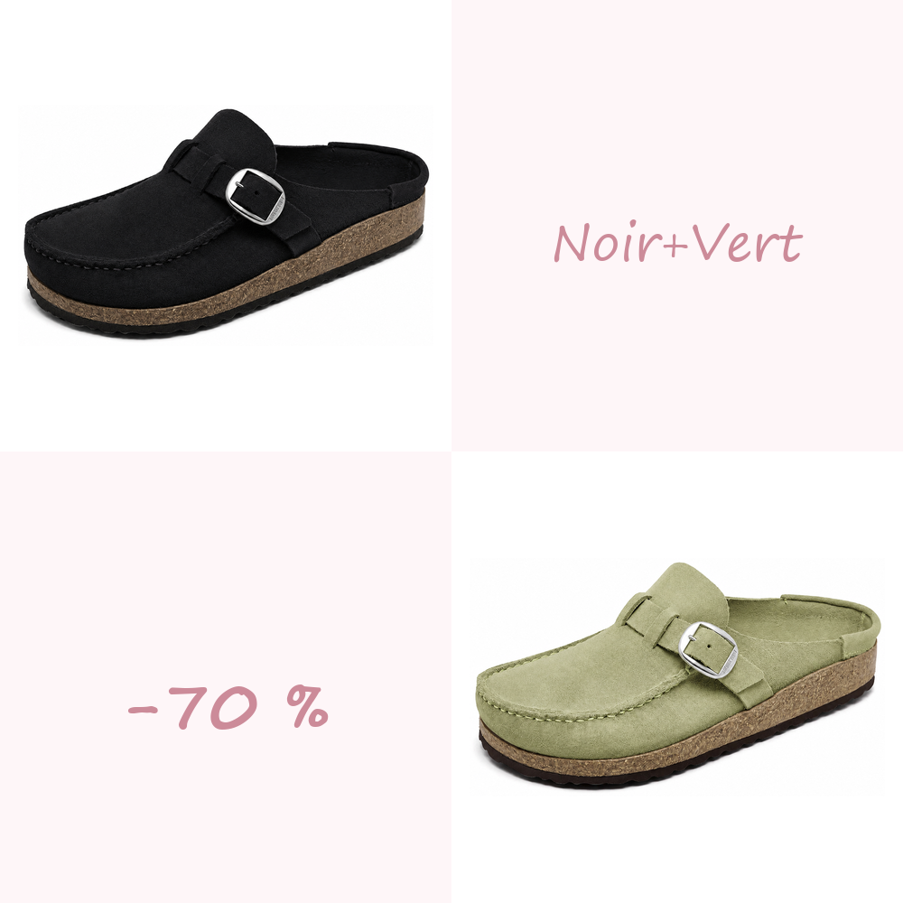 🔥 -70 % AUJOURD’HUI | Sabots confort femme à boucle réglable – souples et faciles à enfiler