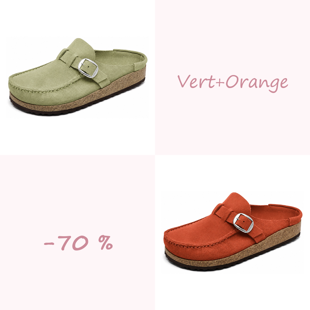 🔥 -70 % AUJOURD’HUI | Sabots confort femme à boucle réglable – souples et faciles à enfiler