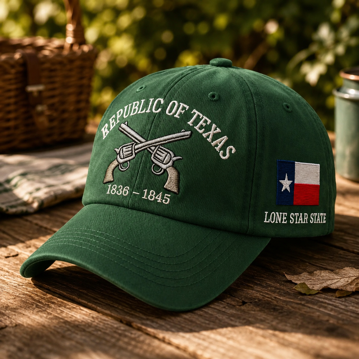 🤠⭐ Vintage Republic of Texas Embroidered Baseball Cap – Lone Star Heritage Style