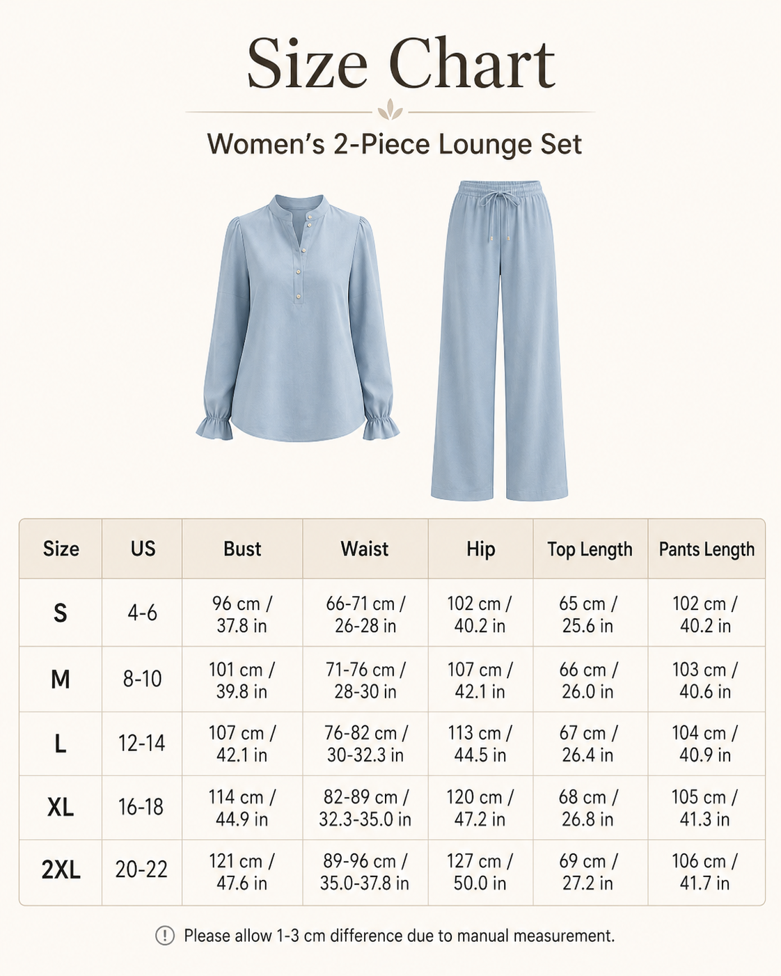 ⏰Seasonal Clearance Sale🔥Women’s Elegant 2-Piece Lounge Set