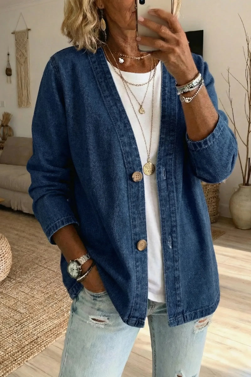 💙 Final Hours: 49% OFF Lightweight Denim Cardigan – Chic, Casual & Comfortable