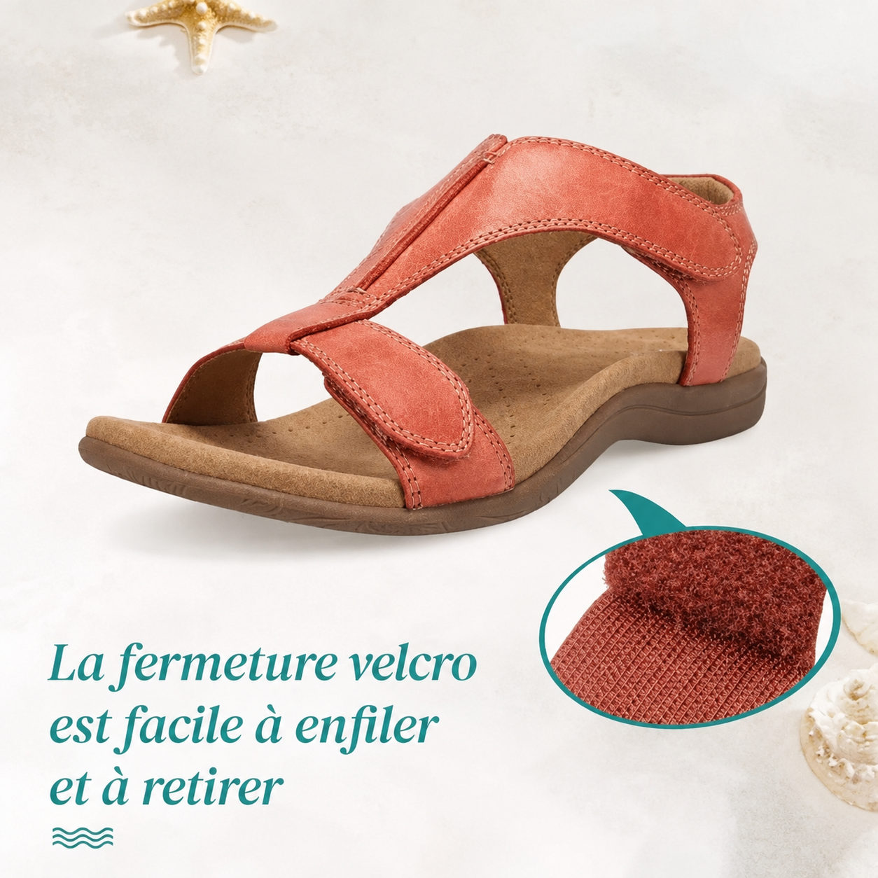 🔥DERNIER JOUR -70 %🔥 Sandales Orthopédiques Compensées pour Femme | Conçues pour Épouser Vos Pieds