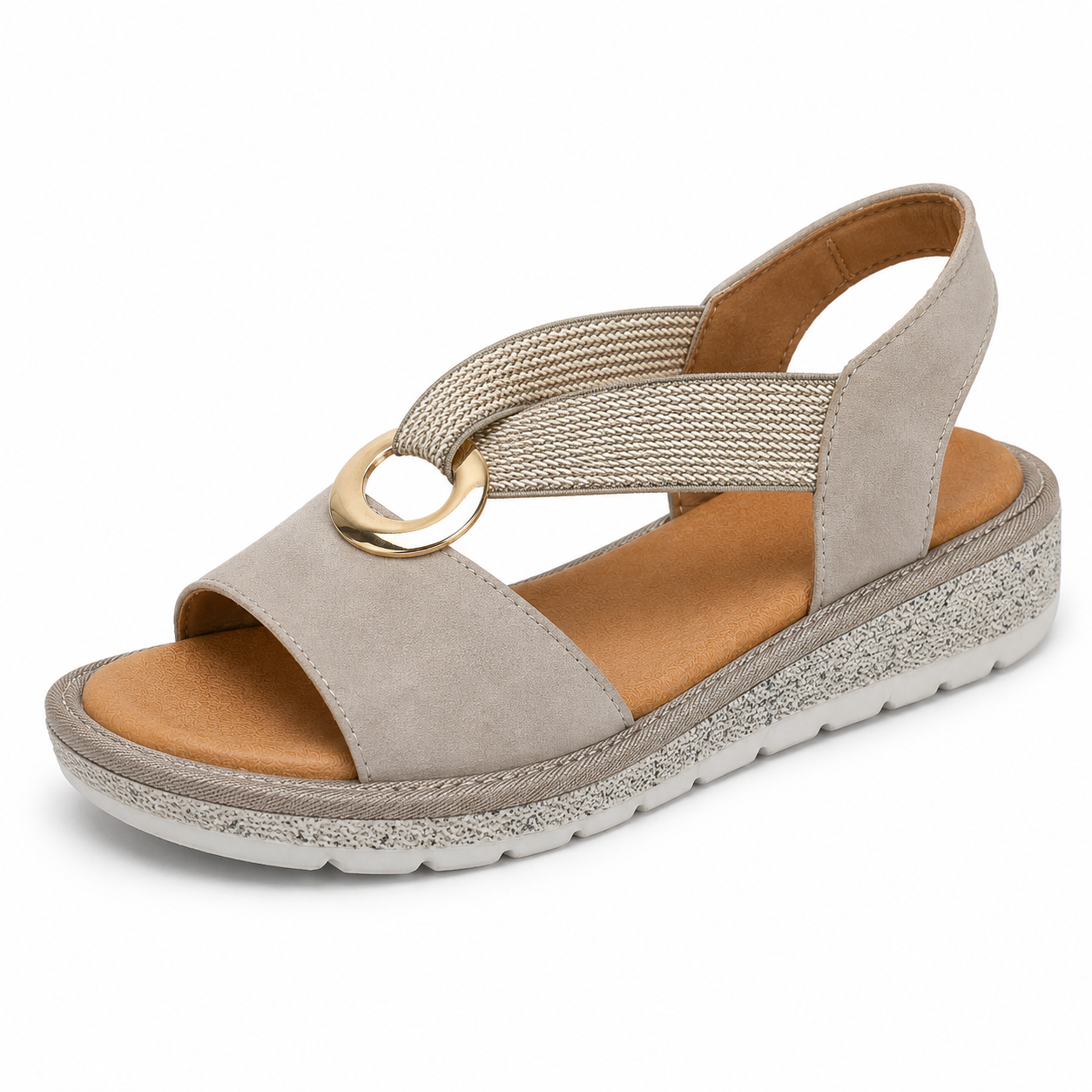 Sandales orthopédiques pour femmes avec boucle métallique