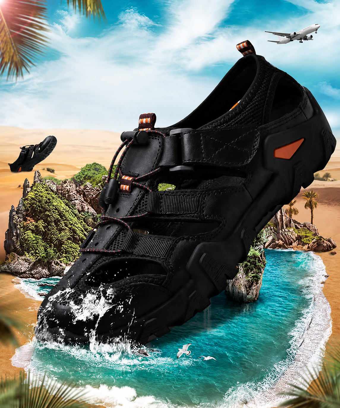 Sandales rétro pour homme – chaussures orthopédiques, soulagement des douleurs aux pieds