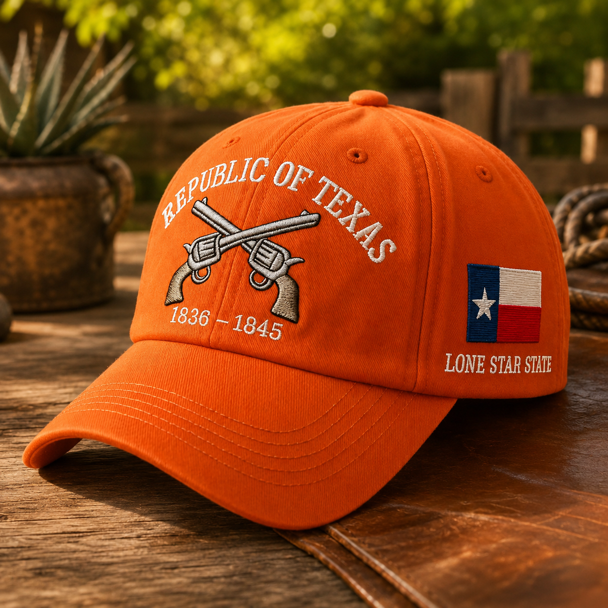 🤠⭐ Vintage Republic of Texas Embroidered Baseball Cap – Lone Star Heritage Style