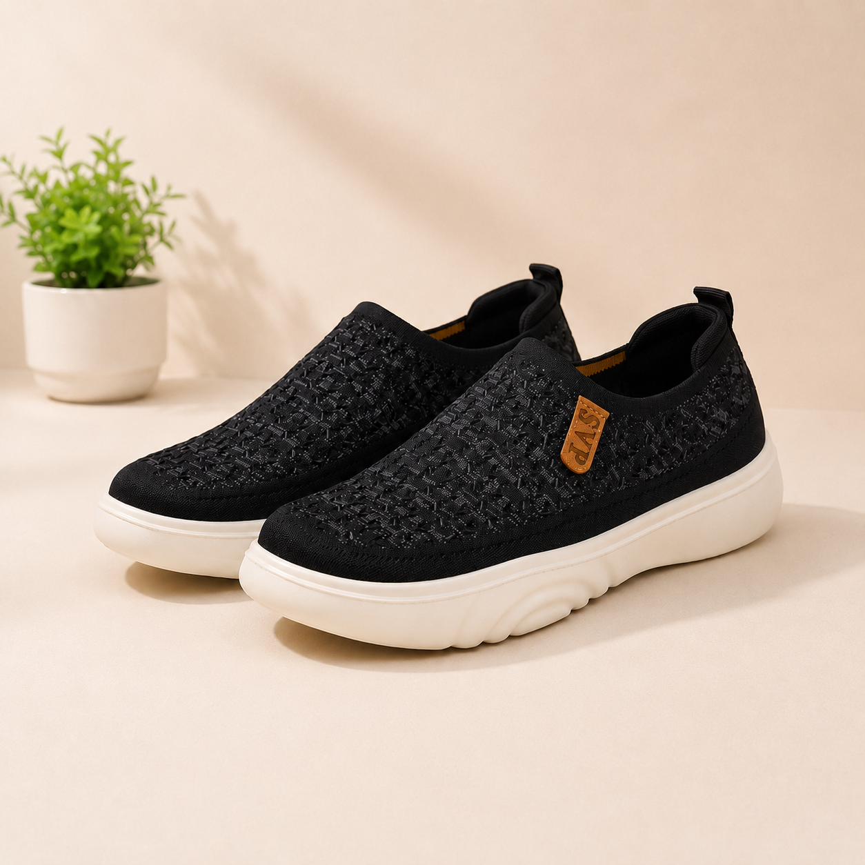 👟Chaussures Slip-On Confort Femme – Maille Respirante & Semelle Souple