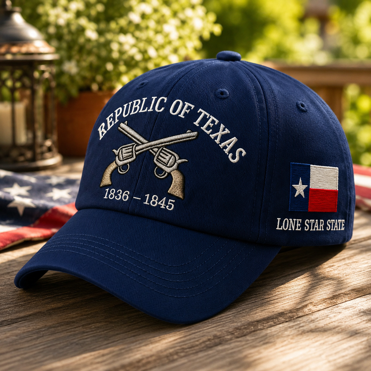 🤠⭐ Vintage Republic of Texas Embroidered Baseball Cap – Lone Star Heritage Style