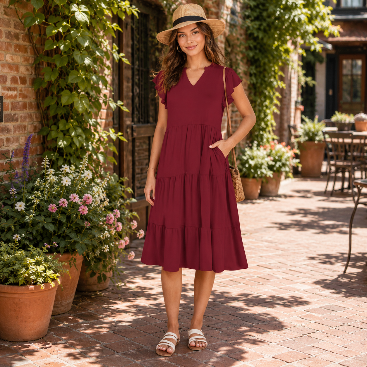 🌿 Effortless Elegance – Women’s Relaxed Pocket Maxi Dress ✨