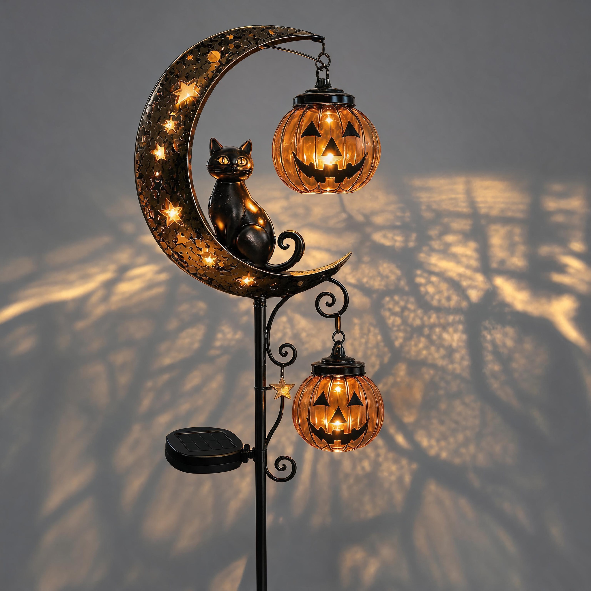 🎃 Halloween Early Bird Special | Pumpkin Moon Garden Ground Lamp