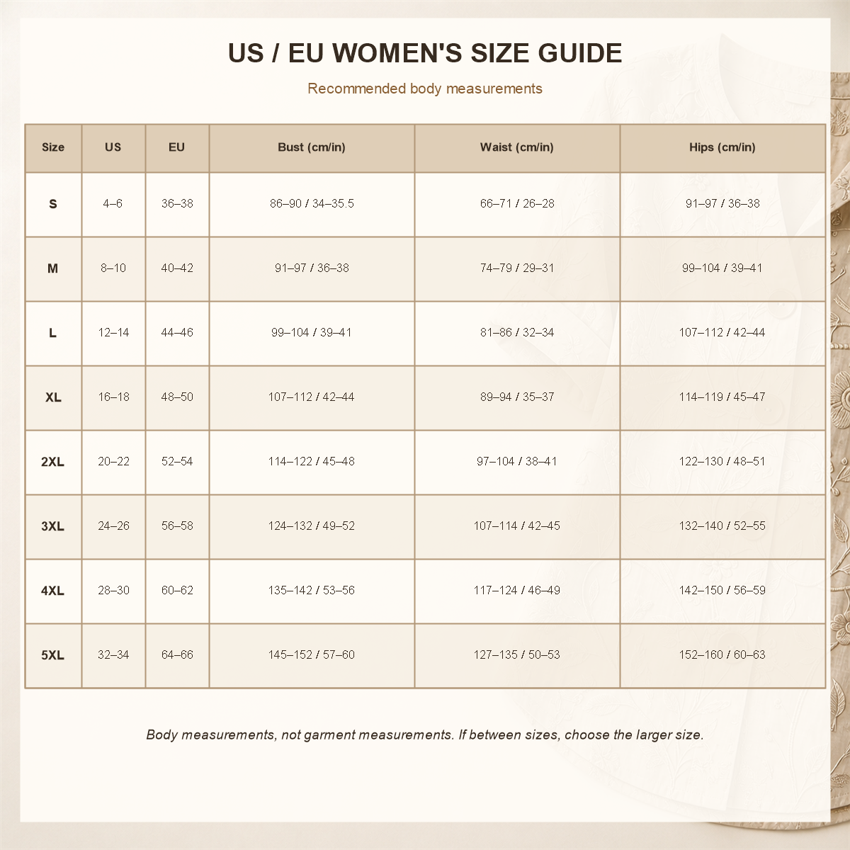 Women embroidered floral short-sleeve button shirt - US and EU size-selection guide