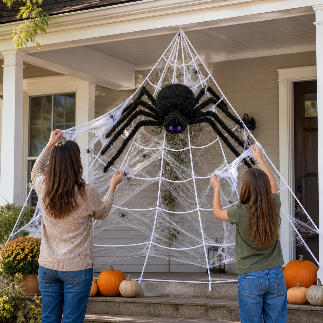 Spider web kit installation
