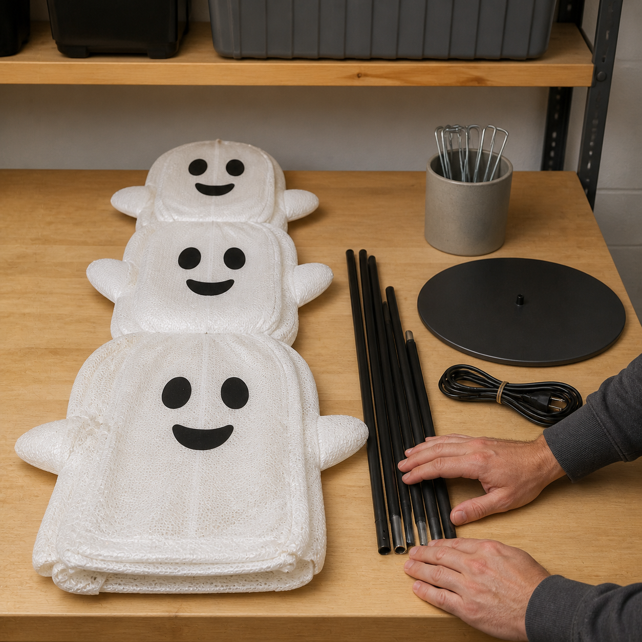 Vue rapprochée des trois visages