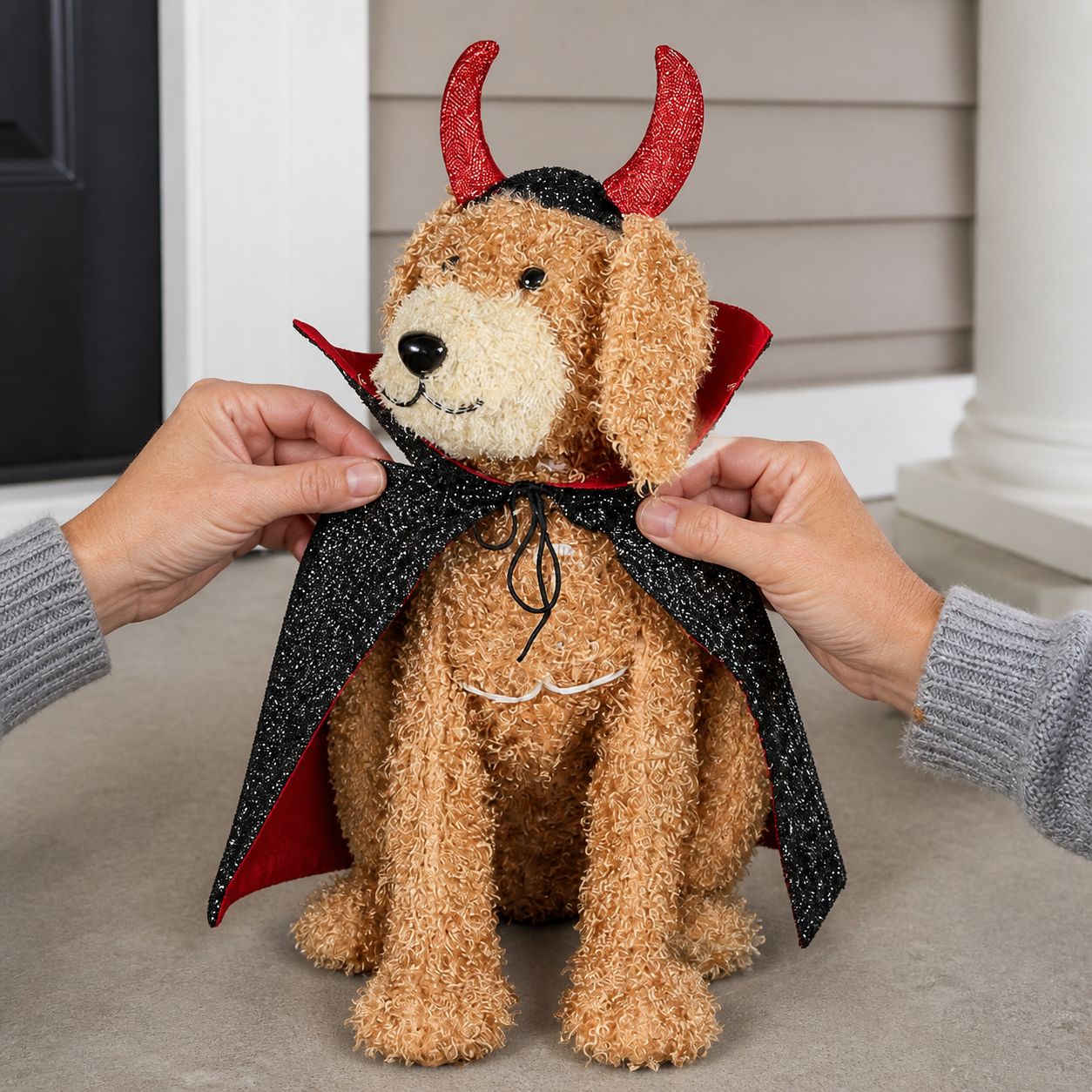 🐾 Chien Doodle lumineux diabolique de 71 cm - pr&eacute;sentation 8