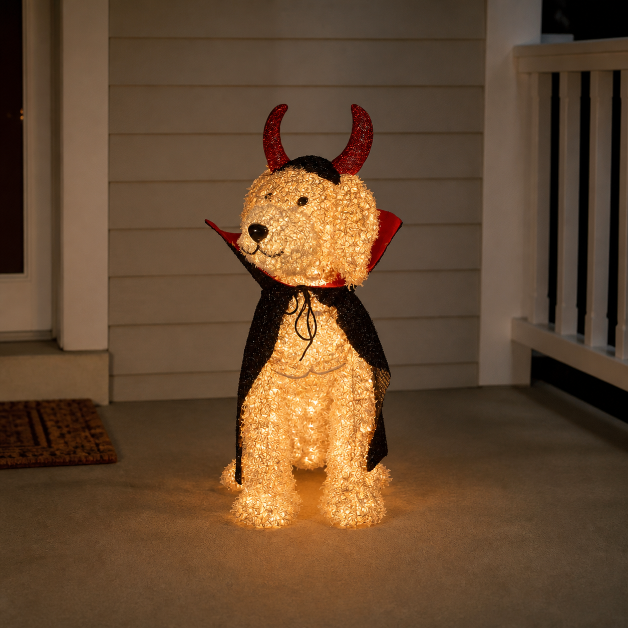 🐾 Chien Doodle lumineux diabolique de 71 cm - pr&eacute;sentation 9