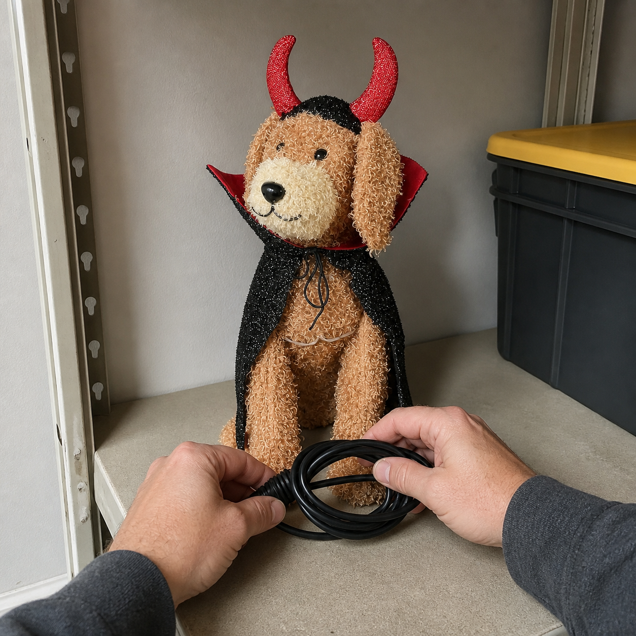 🐾 Chien Doodle lumineux diabolique de 71 cm - pr&eacute;sentation 18