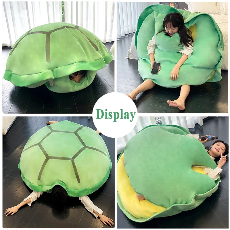 Wearable turtle shell plush detail 1