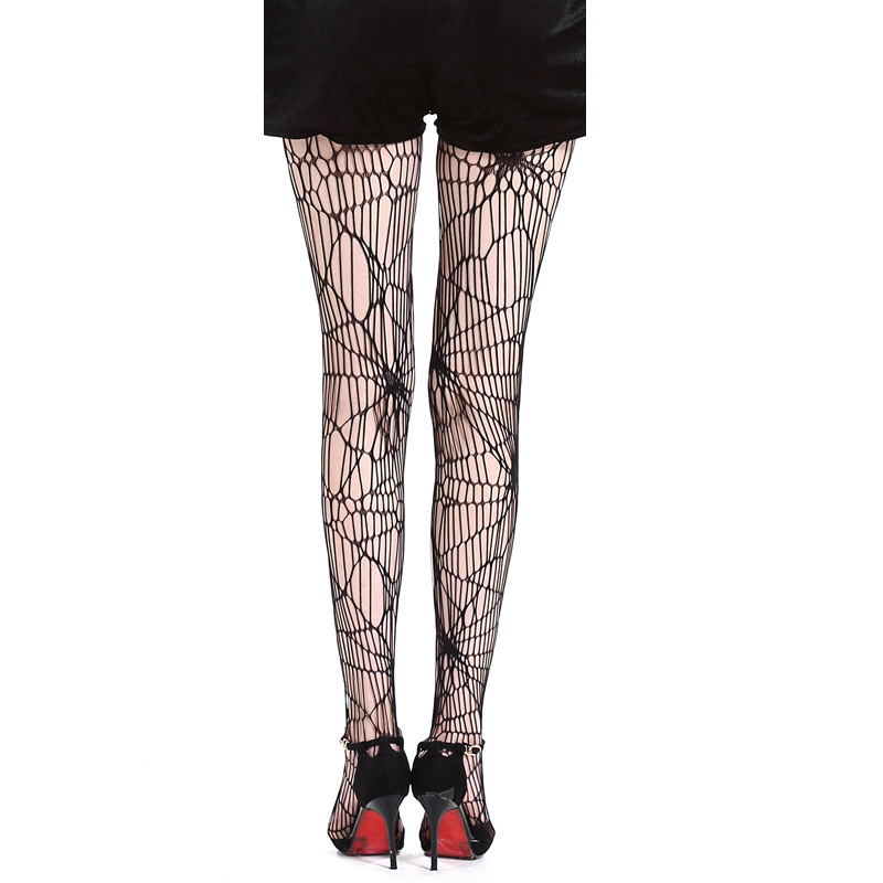 Black spider web tights detail 3