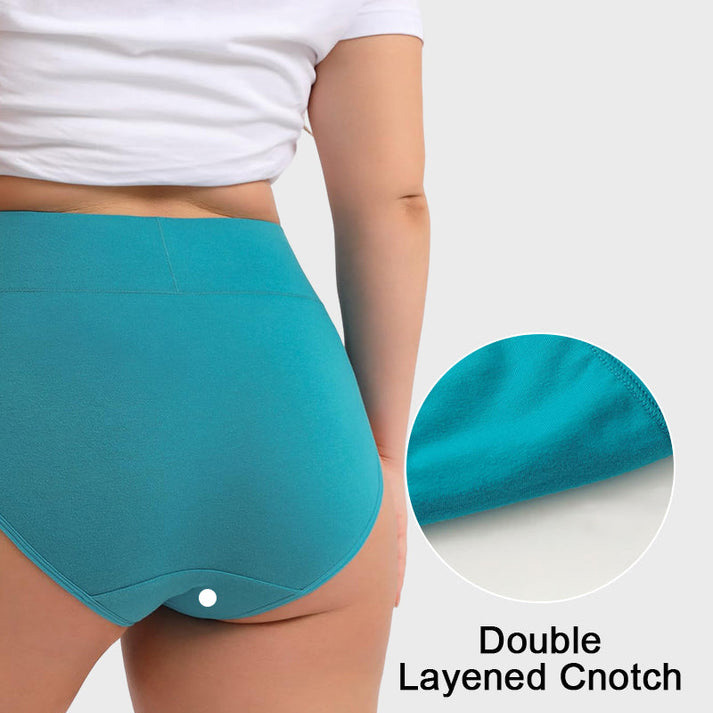 Figurbetonte Komfort-Unterwäsche mit hoher Taille, 4er-Pack