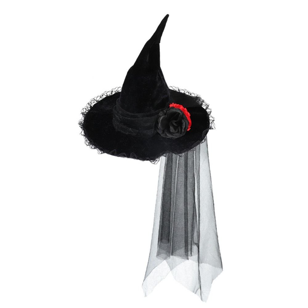 Baroque gothic witch hat detail 3
