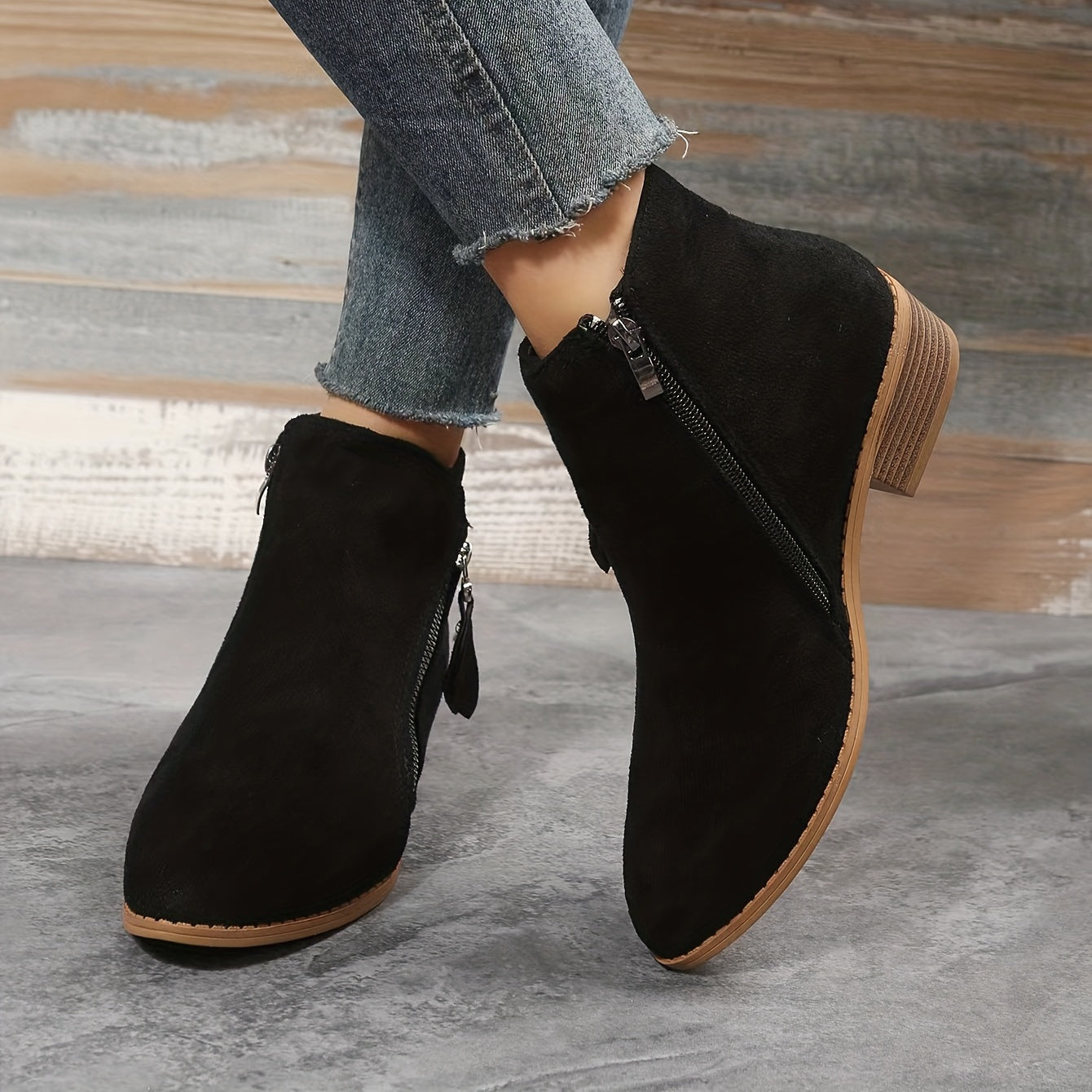 Seren Double-Zip Ankle Boots view 10