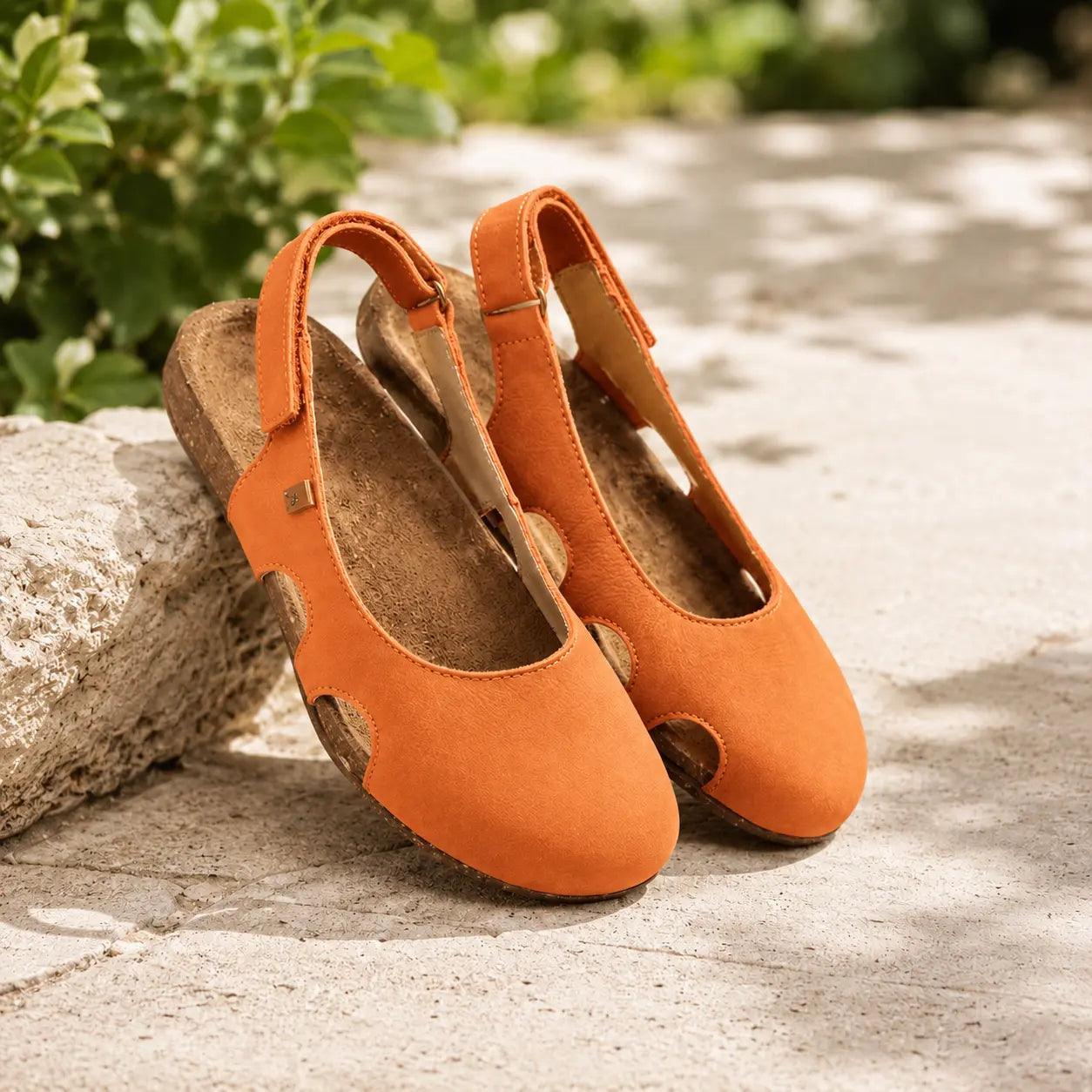 Cutout slingback flat: Original Yellow Product View