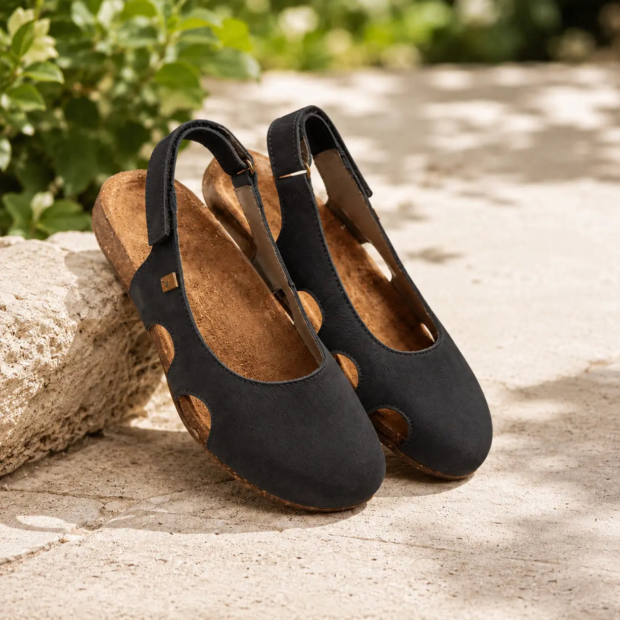 Cutout slingback flat: Original Black Product View