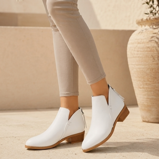 Women's V-Cut Side-Zip Ankle Boots view 7