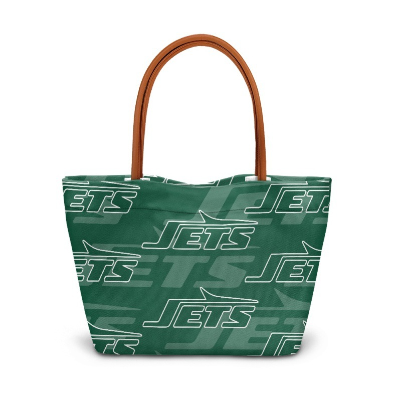 Jets football team print tote bag