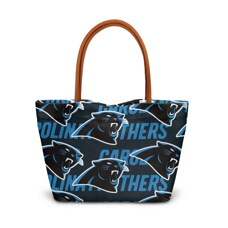 Panthers football team print tote bag