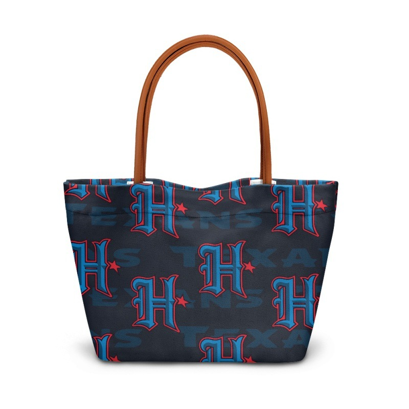 Texans football team print tote bag