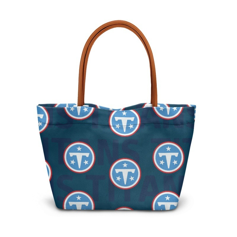 Titans football team print tote bag