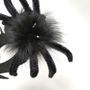 Black spider masquerade mask detail 5