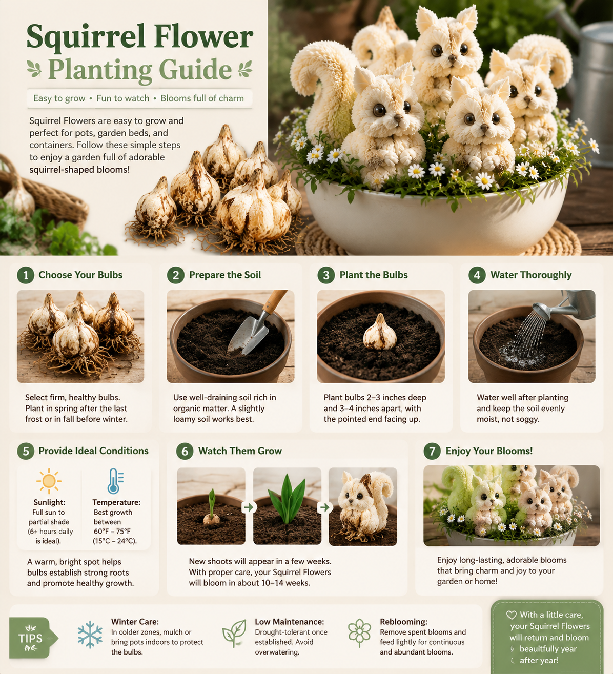 Today 45% OFF🐿️ Squirrel Flower - The Adorable Garden Flower That Looks Like a Tiny Squirrel