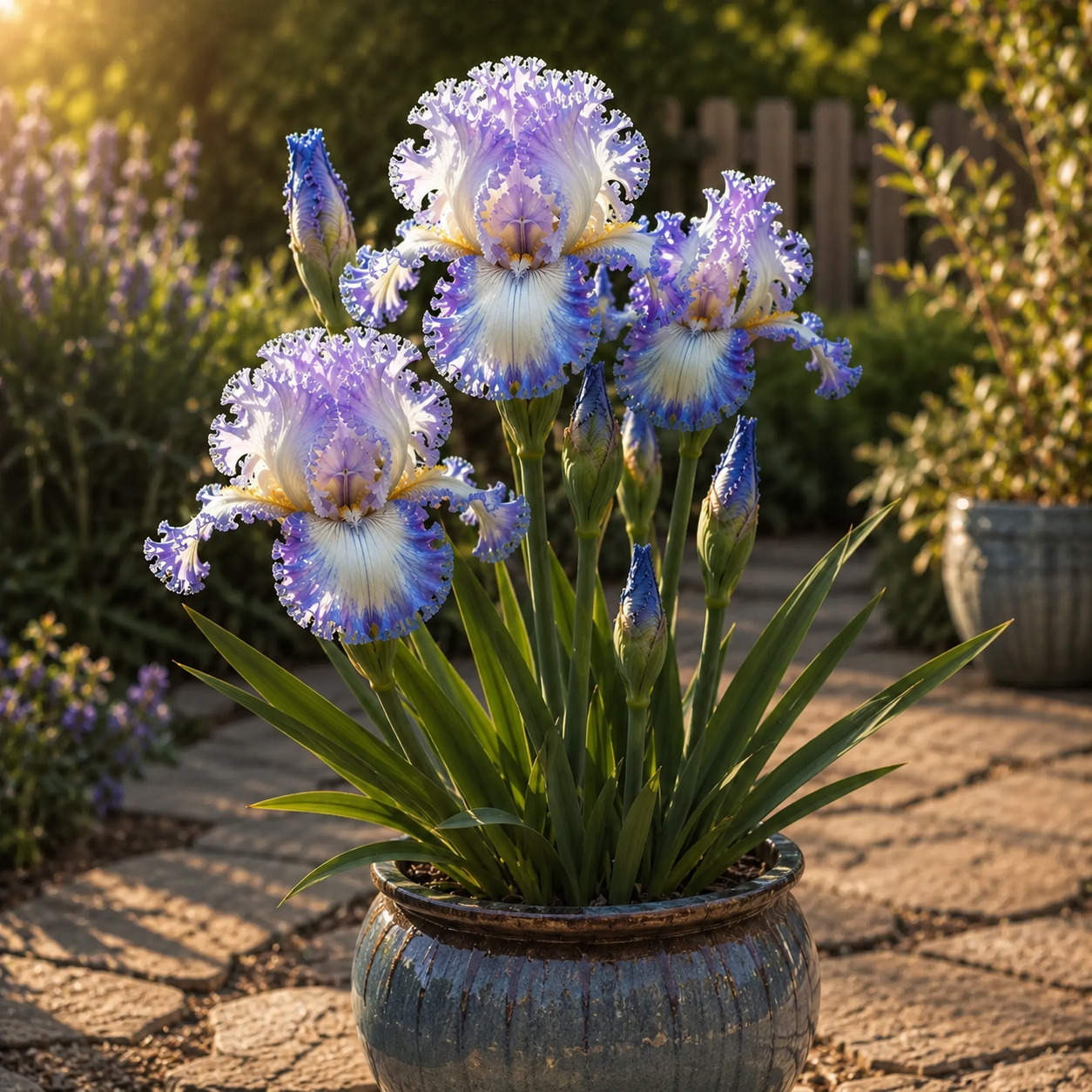 🌼Velvet Ruffle Iris Bulbs – #5 Purple