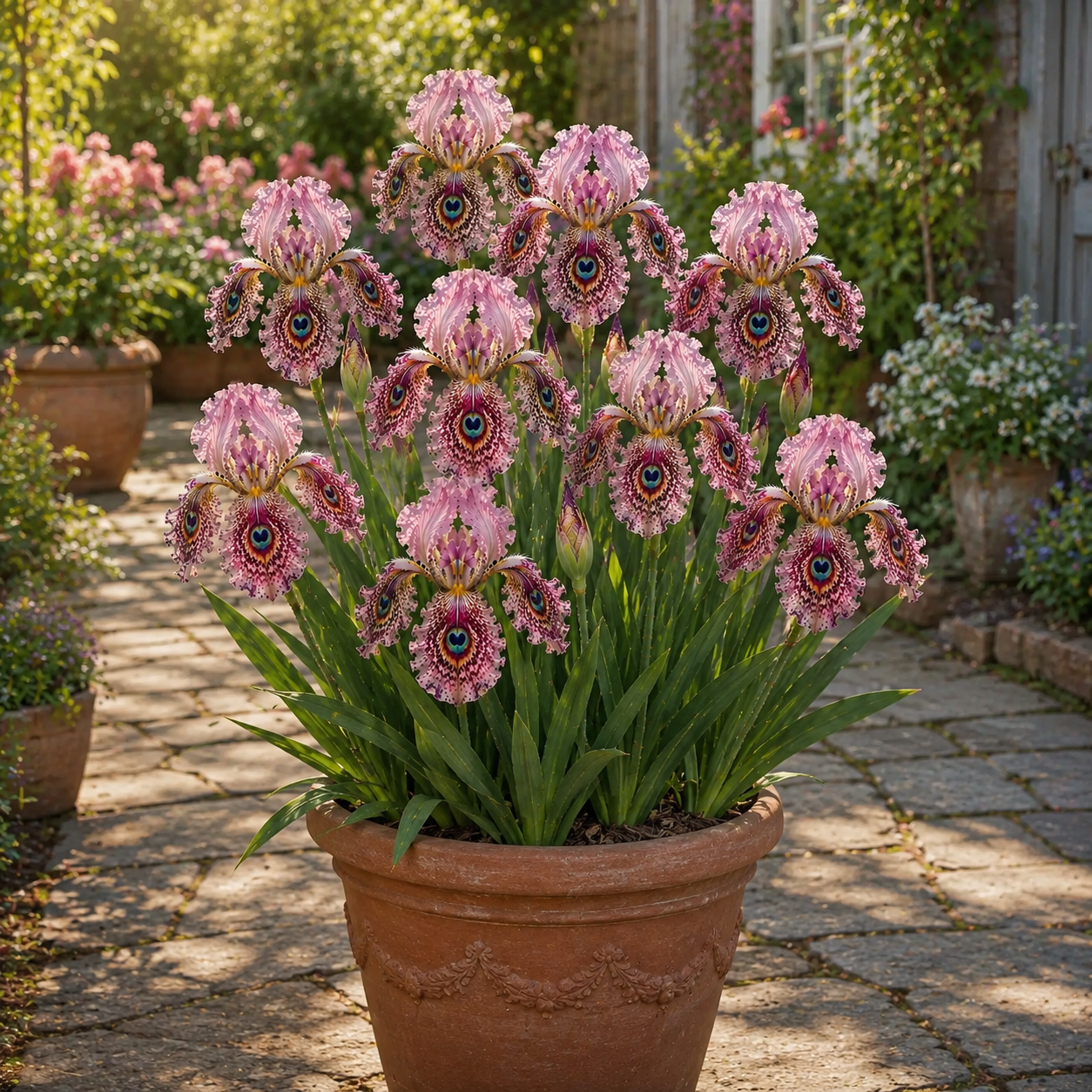 🦚 Peacock Eye Iris Bulb Series-#8 Blush Pink