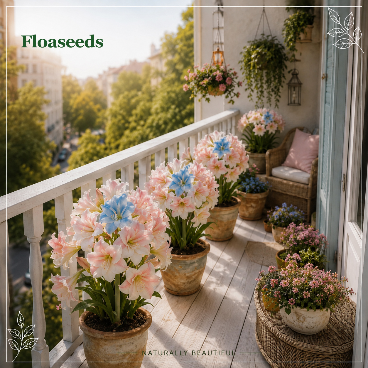 🦋Giant Double-Flowered Amaryllis(Hippeastrum)  Bulbs –🌺 The flowers are brilliant and long-lasting.