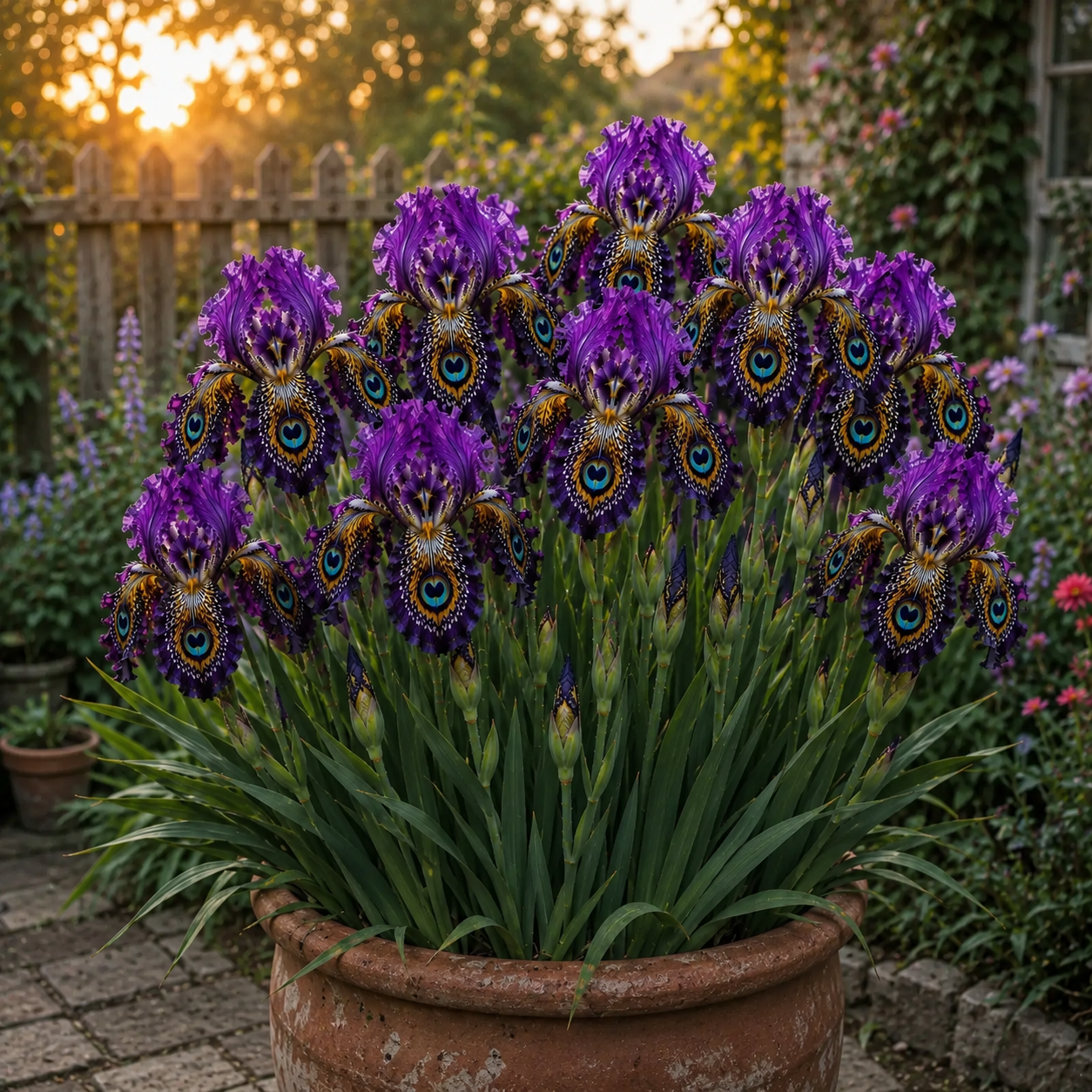 🦚 Peacock Eye Iris Bulb Series-#3 Deep Purple