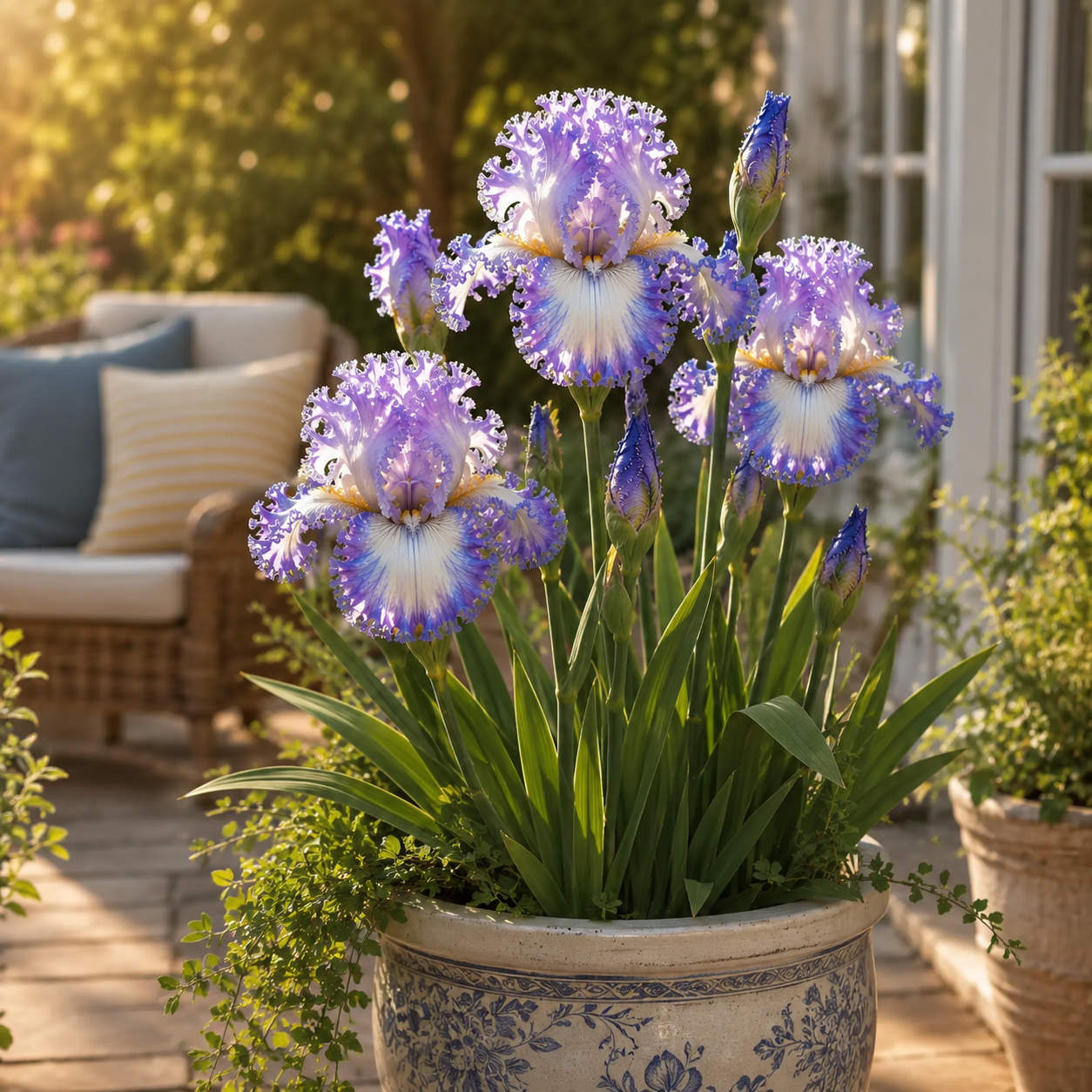 🌼Velvet Ruffle Iris Bulbs – #5 Purple