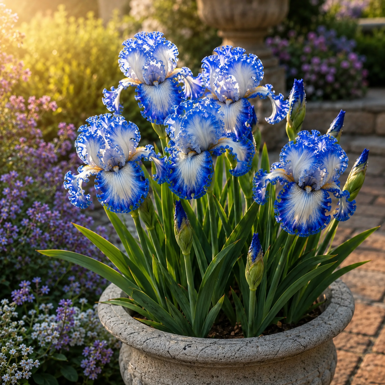 🌼Velvet Ruffle Iris Bulbs – #4 Blue