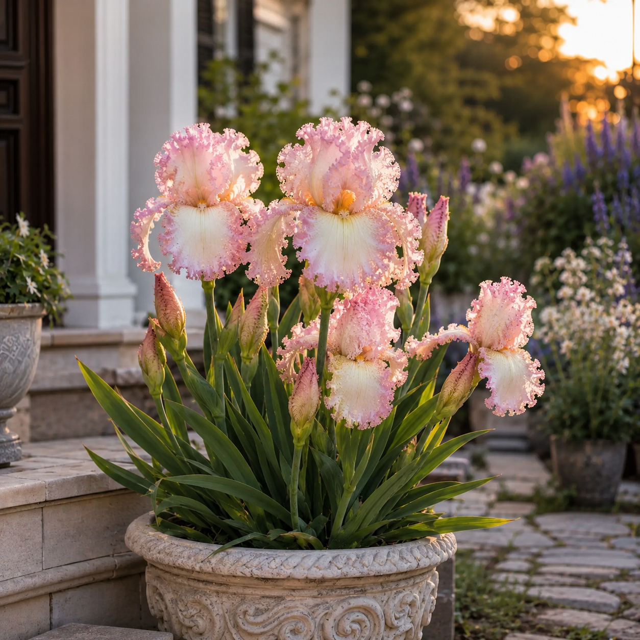 🌼Velvet Ruffle Iris Bulbs – #7 Pink