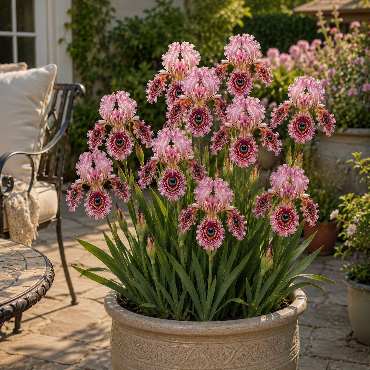 🦚 Peacock Eye Iris Bulb Series-#8 Blush Pink