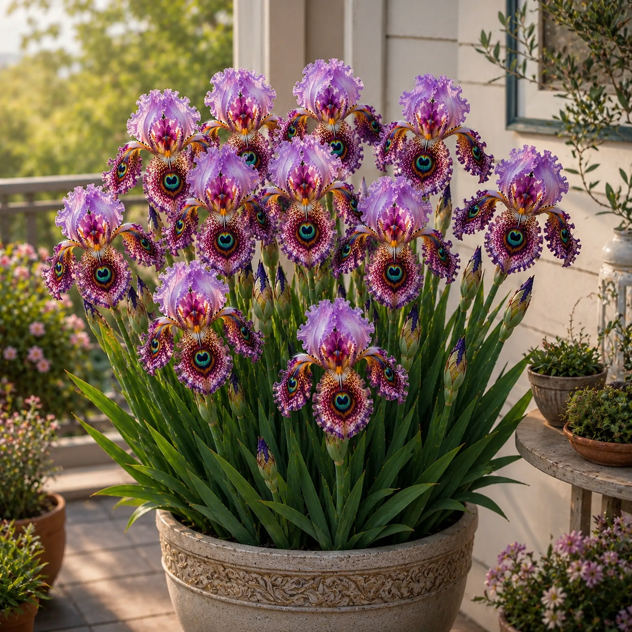 🦚 Peacock Eye Iris Bulb Series-#7 Rose Pink