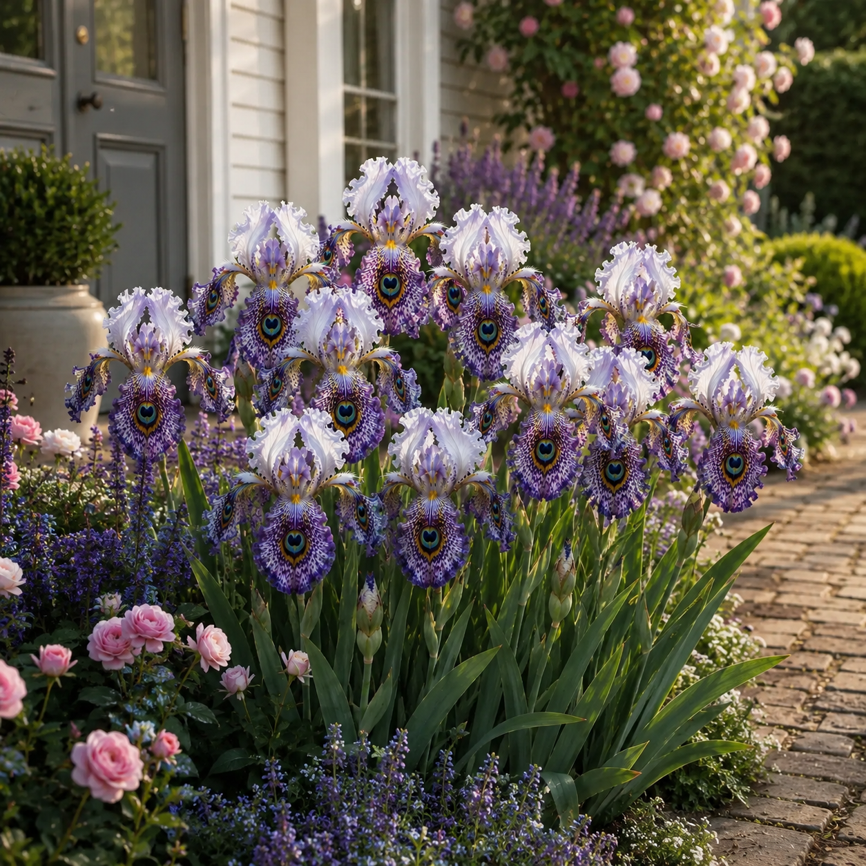 🦚 Peacock Eye Iris Bulb Series-#9 Icy Lavender