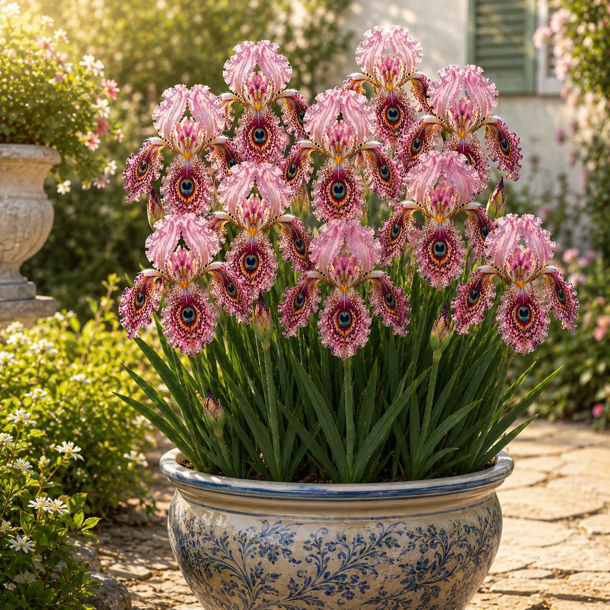 🦚 Peacock Eye Iris Bulb Series-#8 Blush Pink