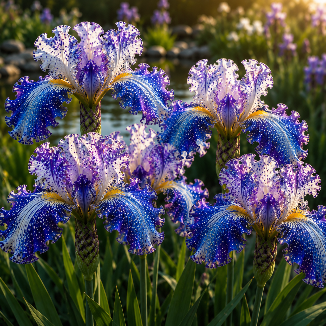 🐠Rare Tropical Fish Iris Bulbs – 🌸Blooms That Look Like Living Underwater Art